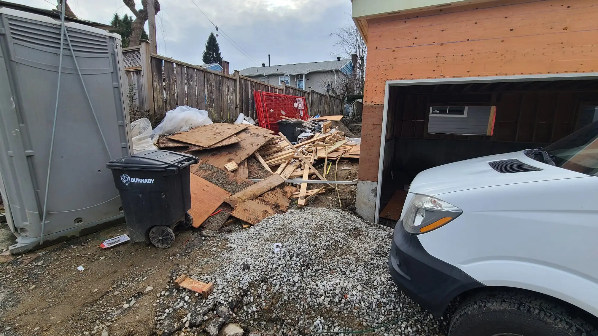 Construction debris wood scrap removal by kinsley junk removal maple ridge