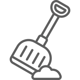 Snow shovel icon
